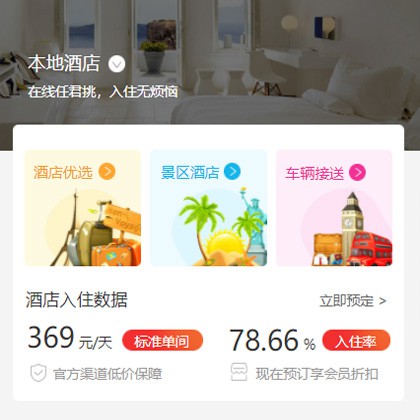 坡心镇同城酒店优选小程序商城制作